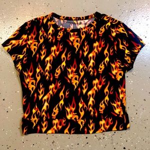 Flame Crop Top